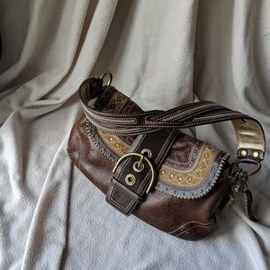 Coach  Pebbled Leather Hobo